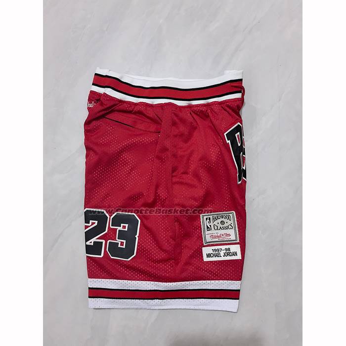 Pantaloncini Chicago Bulls Mitchell & Ness Just Don 1997-98 Rosso